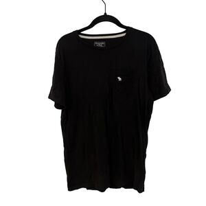 Abercrombie & Fitch Black Short Sleeve Icon Crew Tee Size Medium